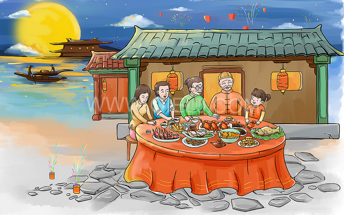 賞中秋圓月享美好時(shí)光，企鵝糧油機(jī)械祝您中秋團(tuán)圓快樂(lè)(圖2)